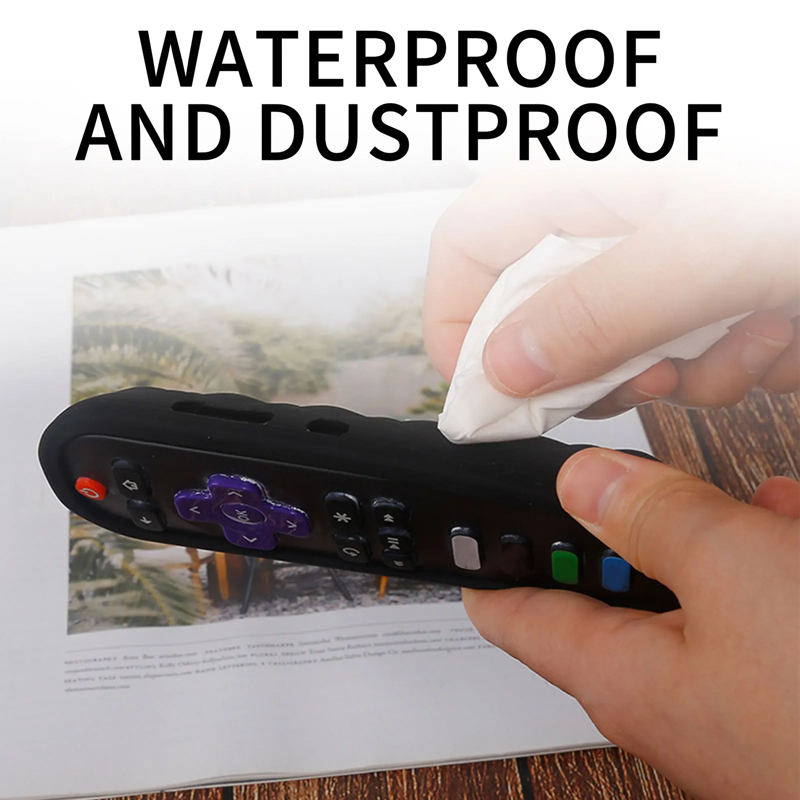 حافظة واقية لـ TCL Roku TV ، غطاء سيليكون عن بعد ، وحدة تحكم مقاومة للصدمات للجلد ، مقاومة للانزلاق ، عصا تبخير جديدة ، RC280 ، RC282