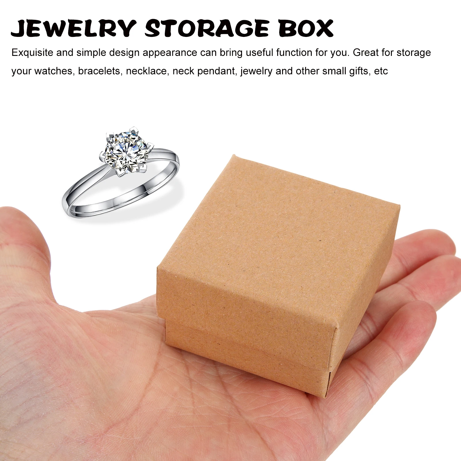 

50 шт. коробки для хранения ювелирных изделий, картонная подарочная упаковка, коробка для ожерелья, браслета, часов, сережек, органайзера, дисплей на День святого Валентина