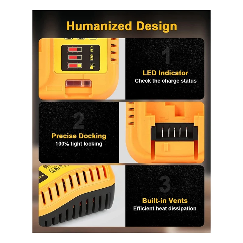 Imagem -06 - Bateria Carregador Substituição para Dewalt 12v Bateria de Lítio 20v Max Dcb112