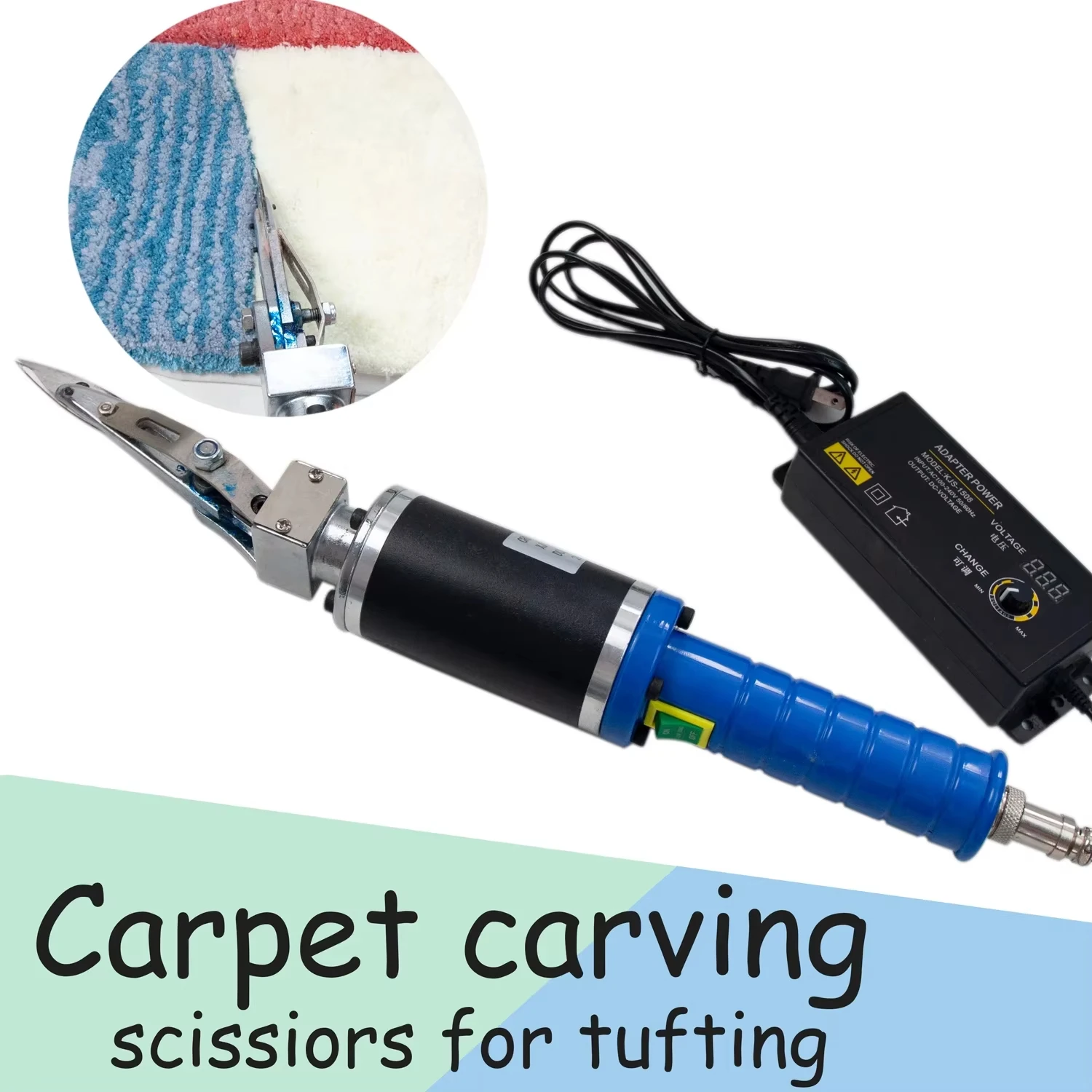 

Electric Carpet Carving Scissors Rug Trimming Carpet Rug Grooving Machine Carpet Tufting Rug Cutting Weaving Machine
