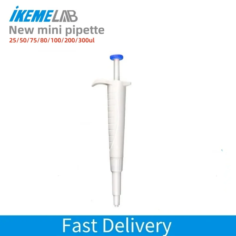 IKEME nowa laboratoryjna mini mikropipeta 25ul/50ul/75ul/80ul/100ul/200ul/300ul pipeta o stałej objętości mikropipeta Mini pipeta