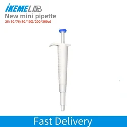 IKEME New Laboratory Mini Pet Micropipette 25ul/50ul/75ul/80ul/100ul/200ul/300ul Fixed Volume Pipet Micro Pipettor Mini Pipette
