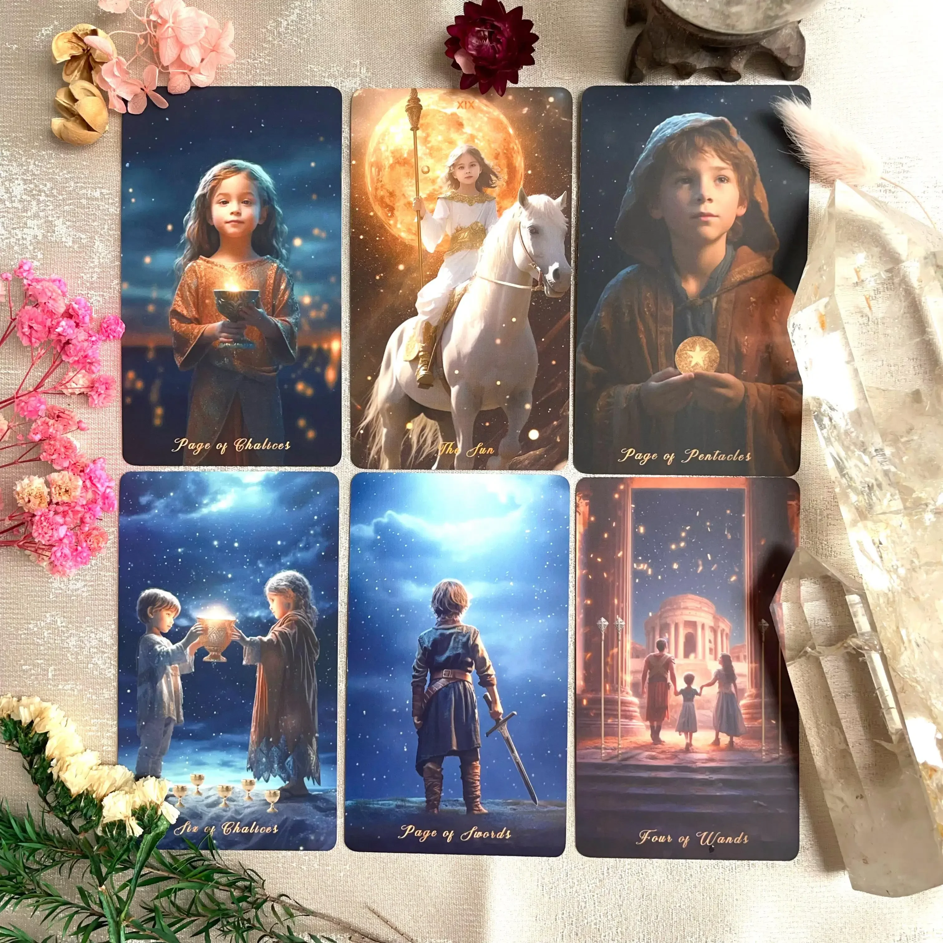 Aestheticism Original Card Genuine Collection Occult Oracle Astrologers Star Realm Tarot Cards Deck Exquisite Set 12x7 Spanish