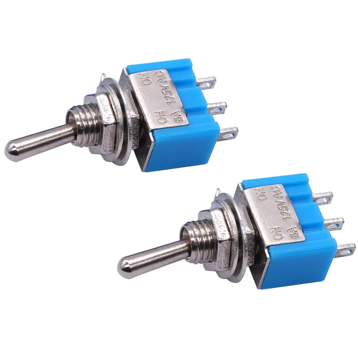 10pcs spdt mini kippschalter 3-pin 2 position auf/auf miniatur kippschalter 6a 125v ac kippschalter MTS-102