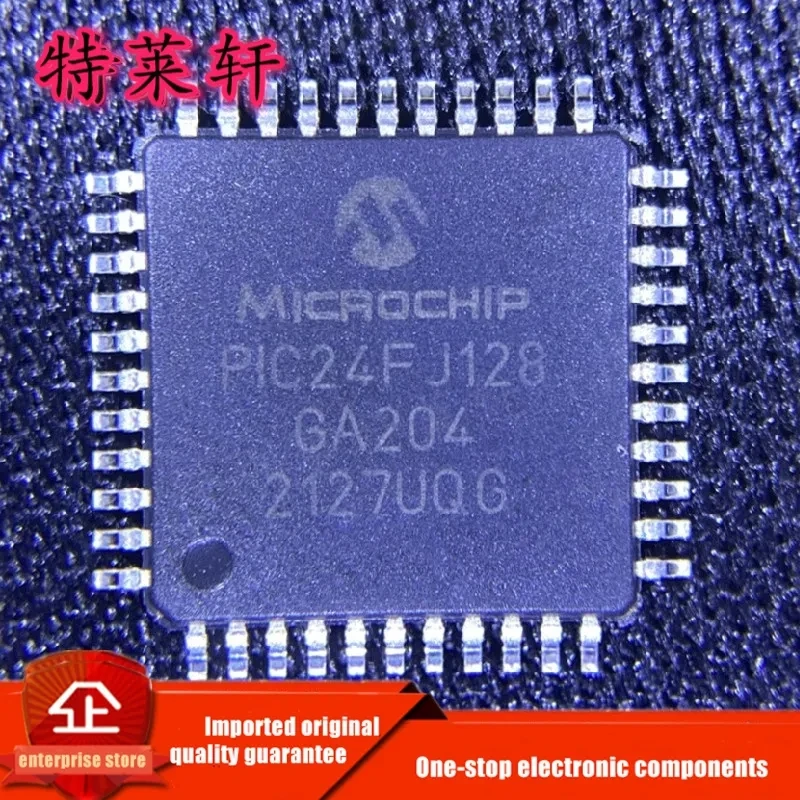 New Original PIC24FJ128GA204-I/PT PIC24FJ128 TQFP44 Microcontroller Chip