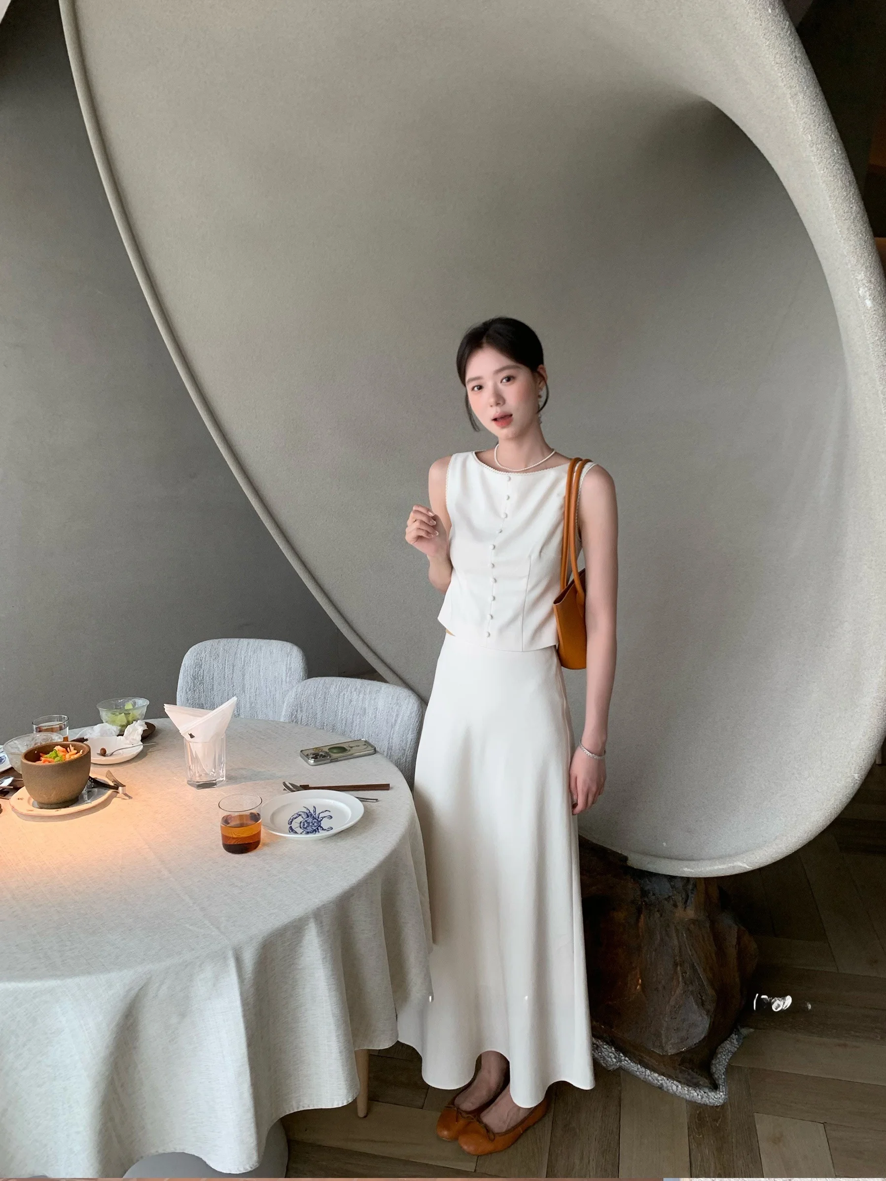 Ele Cool Faion Set Dh Official Large Flower Alice Precision Tailoring Polyester Fiber round Ne f Zipper Two Pieces