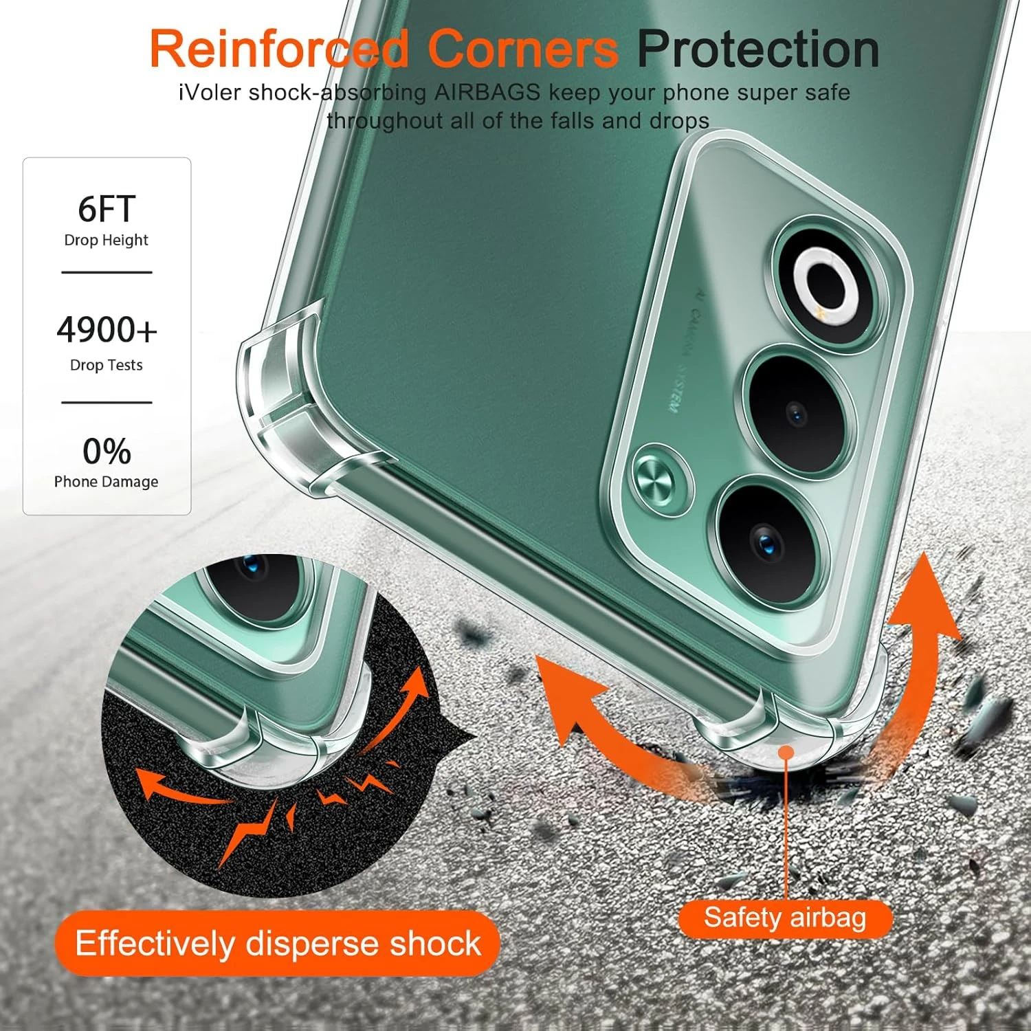 Custodia trasparente in TPU per OPPO A5 5G 4G Custodia protettiva Quattro angoli Paraurti antiurto Coque Fundas