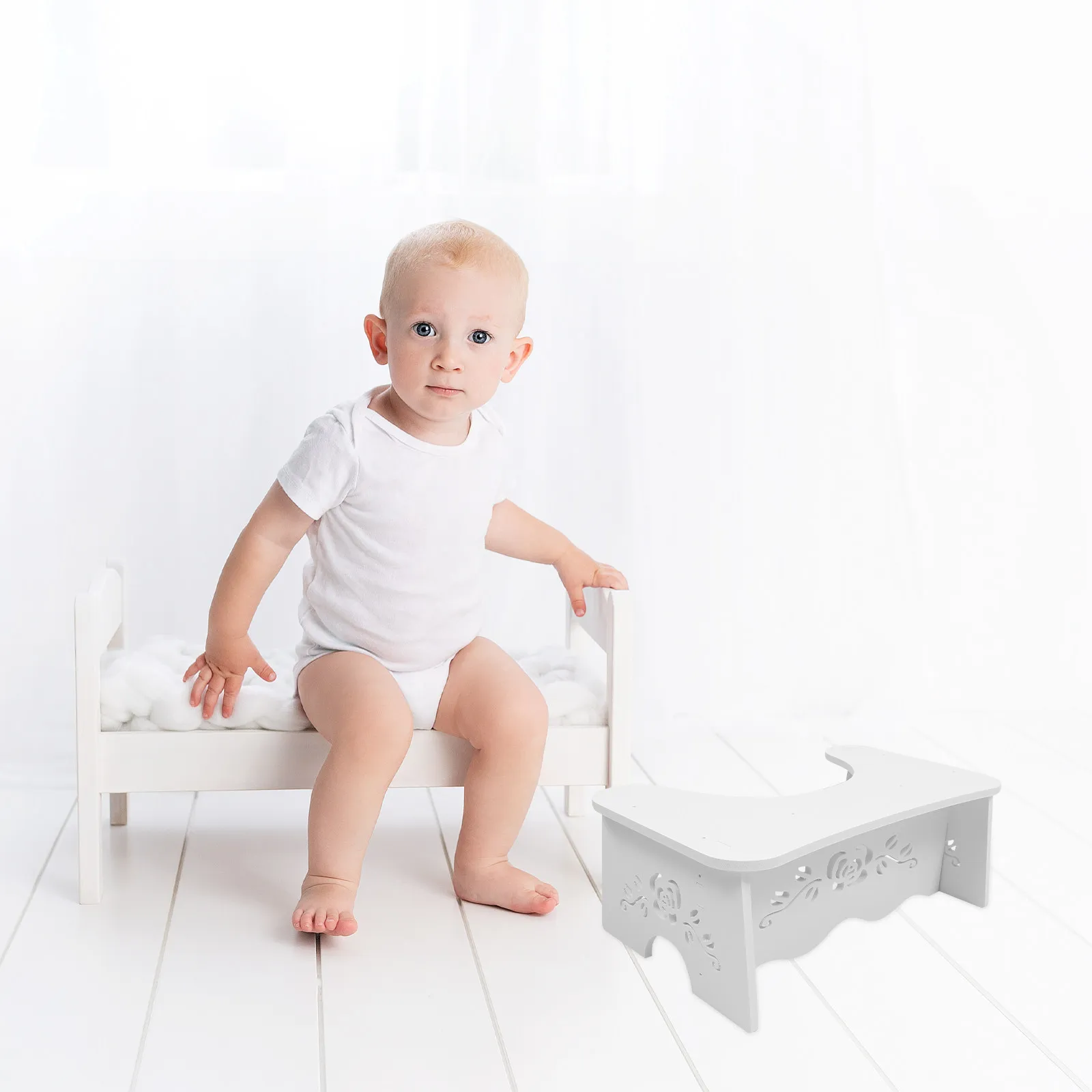 

Прочная подставка-ступенька для унитаза, нескользящая, для детей и взрослых, для приучения к горшку, домашняя.