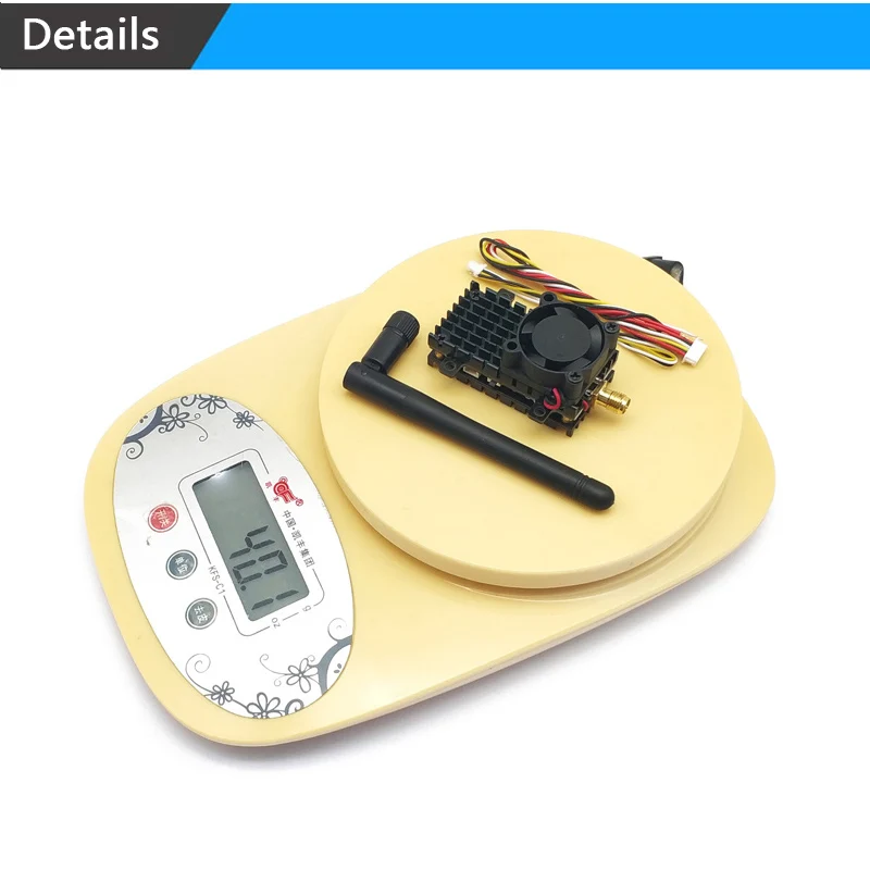 Émetteur sans fil FPV, longue distance sur 2 NORRange 5.8 mesurz 2W 2000mW 40CH avec dissipateur thermique et ventilateur pour avion quadrirotor RC