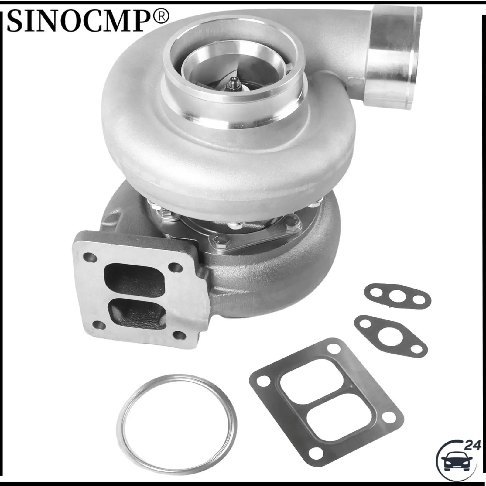 GT45 T4 V-Band 1.05 A/R 98mm Huge 600-800HPs Boost Upgrade Racing Turbo Charger Turbocharger Turbine Car Parts Replacements