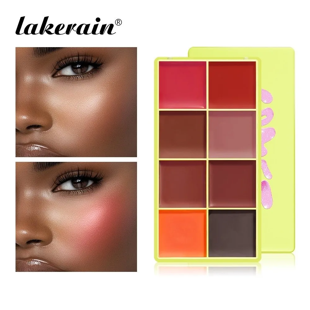 8 Colors Eyebrow Cream Blush Highlighter Palette Smooth Texture Long Lasting Matte Shimmer Palette Waterproof Shadow Tones