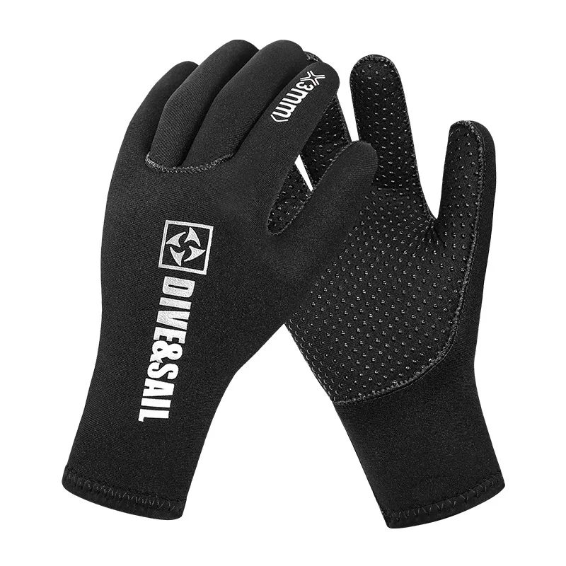 New 3mm/5mm Diving Gloves, Thickened Anti Slip Outdoor Rescue, Equipped With Surfing Winter Diving Suits,C752