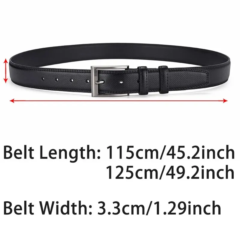 Men's Belt 2023New Casual Business Alloy Buckle Belt High End Luxury Authentic Fashion Belt Jeans Belt Gift for Boyfriend Or Dad