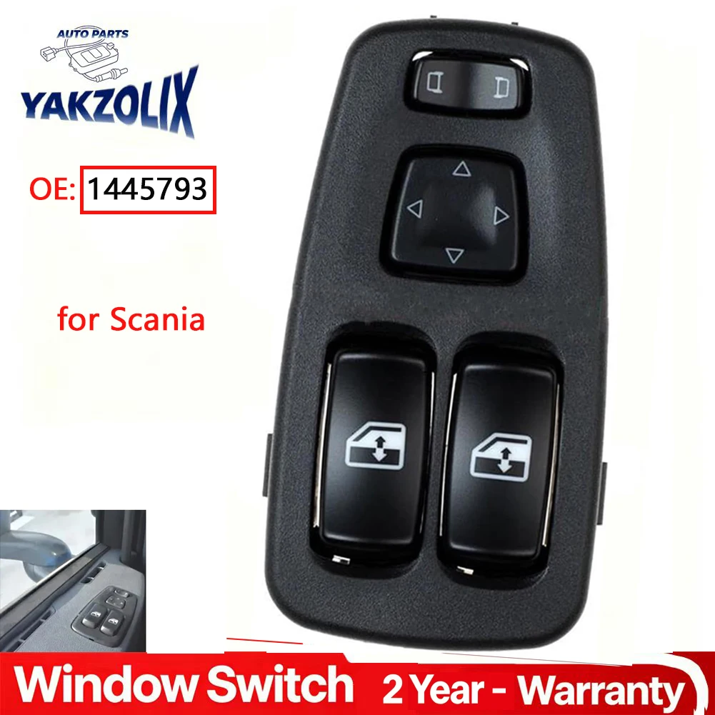 Power Window Switch Glass Lifter Control Button Mirror Adjust Knob For Scania P G R T-series Truck Car Accessories 1445793