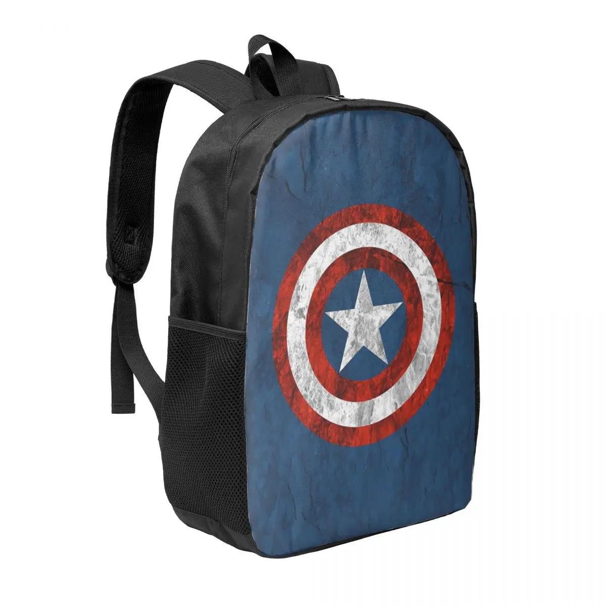 Custom Captain America Shield Backpack for Men Women Water Resistant School College Avengers Bag Printing Bookbags