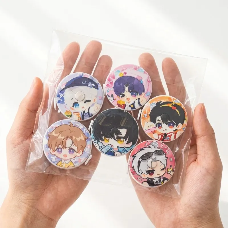 Anime Love and Deepspace Xavier Zayne Rafayel Sylus Caleb Cute Chibi Tape Measure 2m Metric Inch Body Ruler Desk Decor Gift