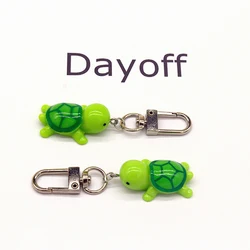 1pc Resin Cute Green Turtle Keychain Key Ring For Women Men Funny Creative Cartoon Simulation Animal Bag Car Airpods Accessories