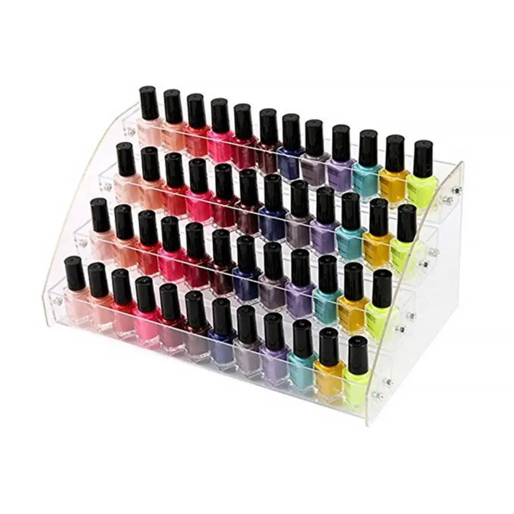 3/4/5/6/7 Layers Nail Polish Display Stand Acrylic Clear Collection Display Rack Multi-layer Transparent