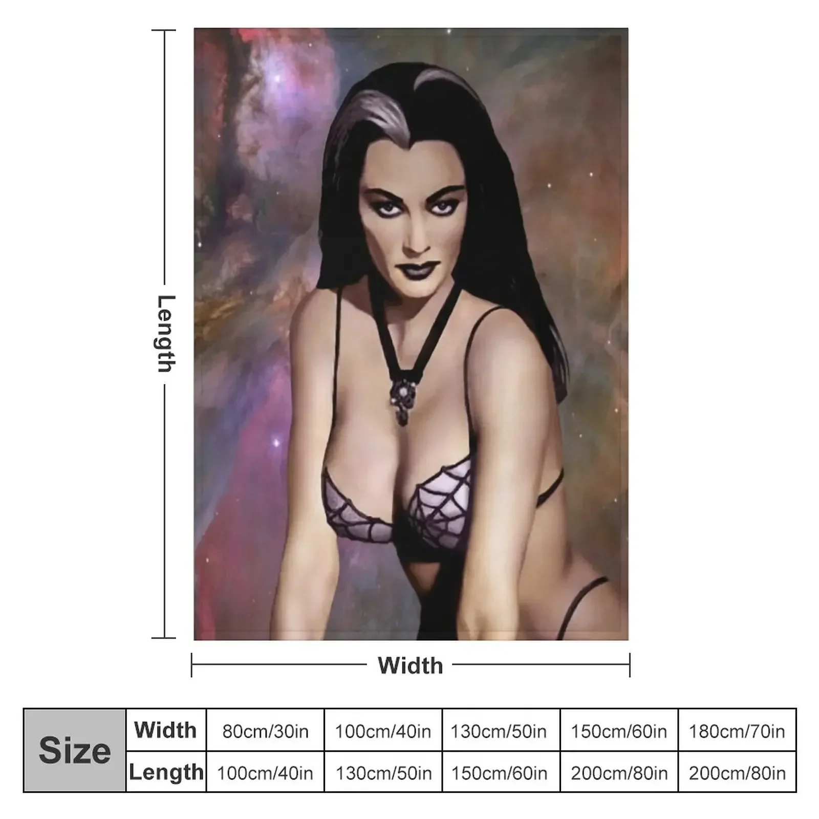 Yvonne De Carlo as Lily Munster Throw Blanket Moving Thermal Sofa Quilt Decorative Sofa for sofa Hairys Blankets