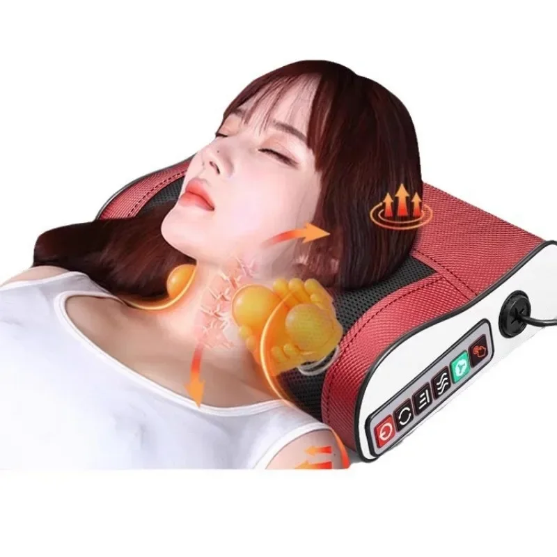 Cervical Massager Neck Shoulder Waist Back Leg Massage Pillow Car Home Multifunctional Electric Full Body Massager Cushion