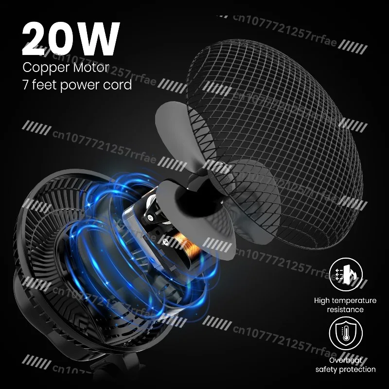 Factory direct supply European and British tent hydroponics household 220V voltage 6-inch double-gear speed regulation clip