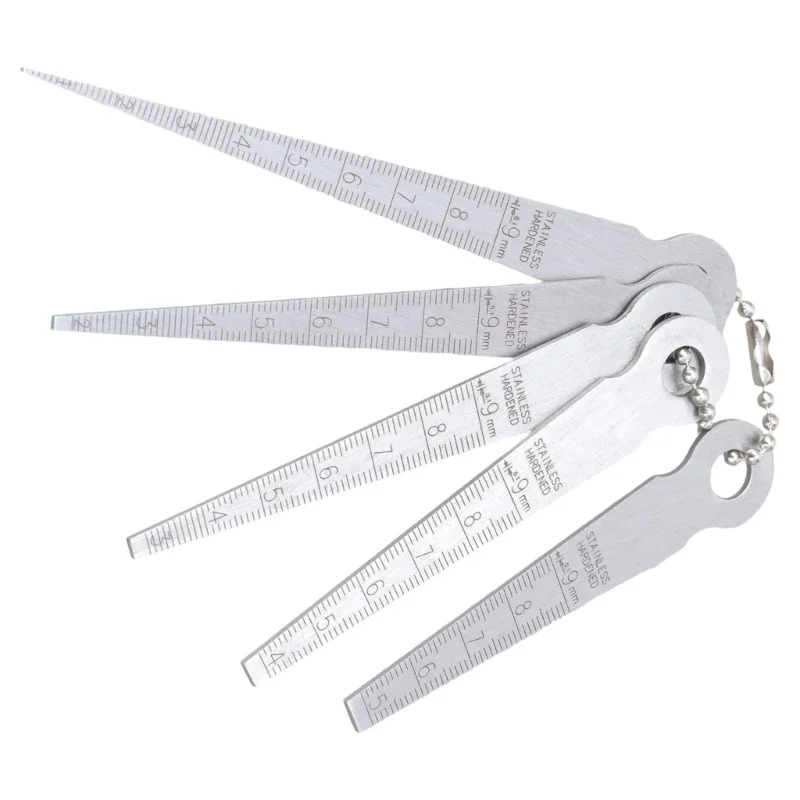 Steel Feeler Gauges Set Hole Inspection Tool for Machinery Automotive & Metalworking Precisions Welding Space Measuring Tool