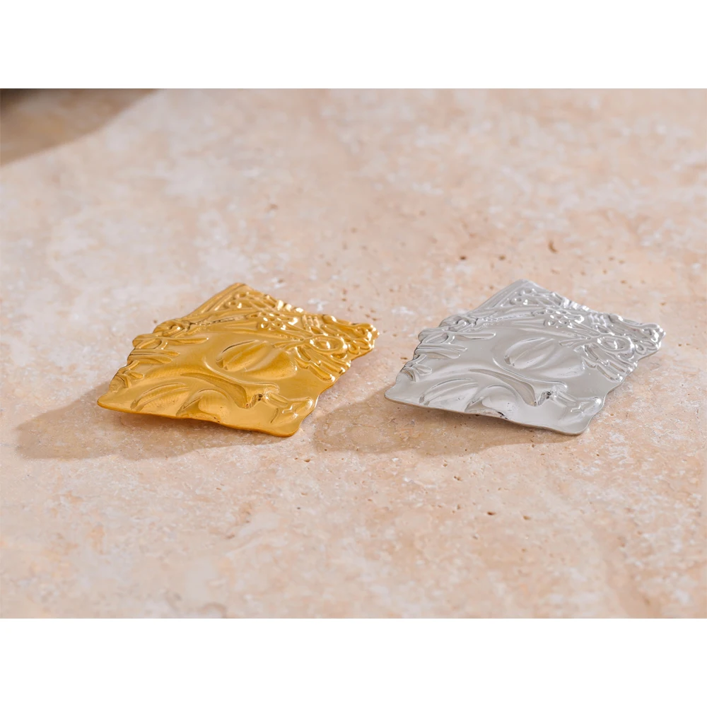 Yhpup Distinctive Stainless Steel Face Portrait Brooches Pin Charm Unique Metal Clothing Accessories Unisex Jewelry