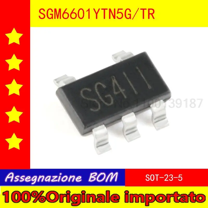 10PCS/lot  Home furnishings SGM6601YTN5G/TR silk-screen SG4 SOT - 23-5 DC - DC boost converter