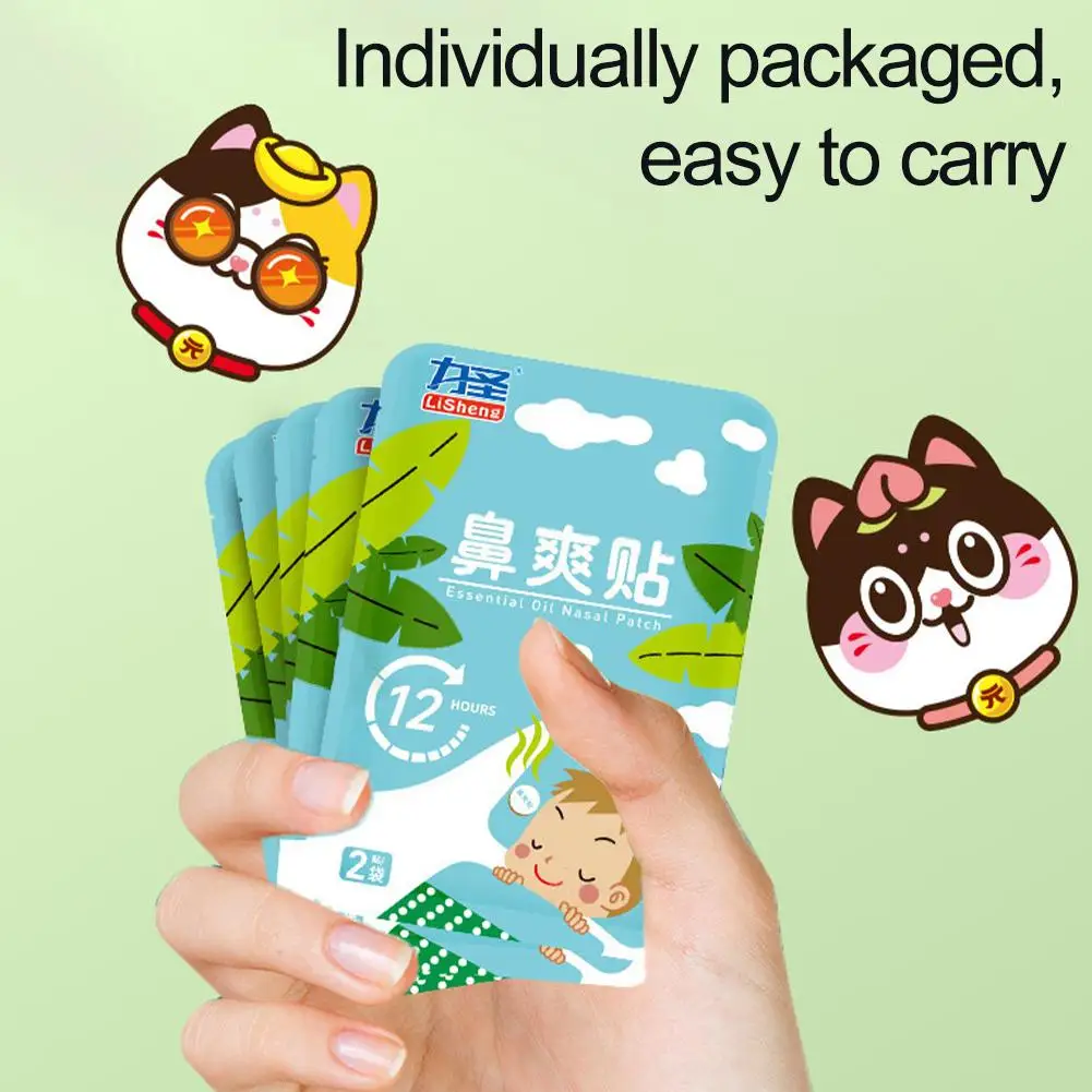20/40/60PCS Nose Refreshing Patch Correction Lip Strength Sport Nasal Strip Better Sleep Children Correctio Breathing