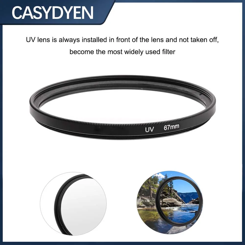 Filtr UV Filtro Filtre 40,5 mm 43 mm 49 mm 52 mm 55 mm 58 mm 62 mm 67 mm 72 mm 77 mm 82 mm do obiektywu Canon DSLR