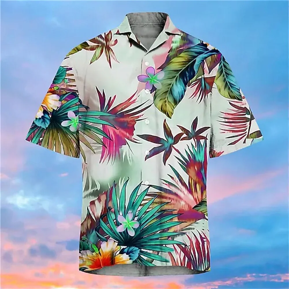 

Hawaiian Shirts For Men 3d Print High-Quality Cuban Collar Men's Clothing Beach Party Shirt Blouse Street Designer Short Sleeves