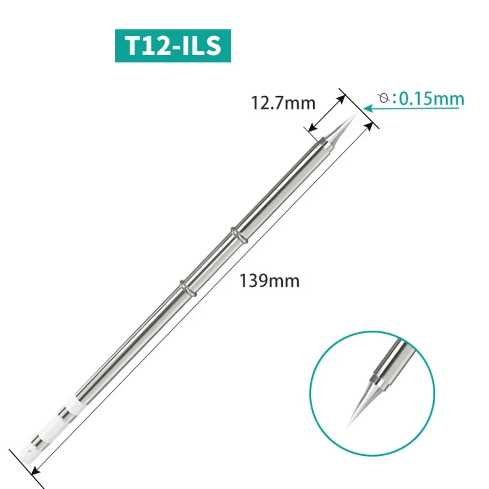 

T12 Soldering Iron Tip 139mm Copper Welding Tips Solder Head 951 950 942 Welding Bench 70W ILS K I BC2 C4 Temperature Sensor