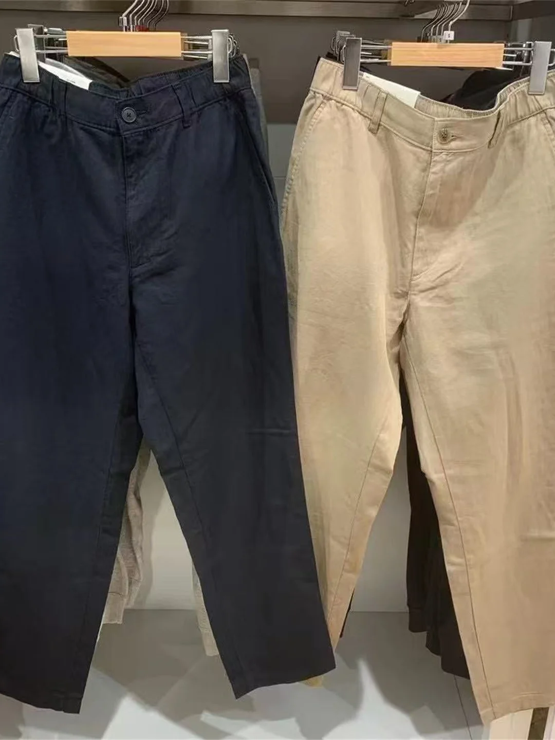 Cotton Linen Blend Casual Pants Straight Leg Loose Fit Men's Spring Summer New Style AL470598 Youth Fashion Straight Leg Trou...