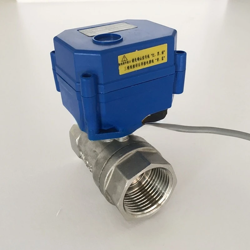 for DN25 Aku Inch Stainless Steel Motorized Ball Valve for DC5V 12 V 24 V AC220V Air Listrik Valve CR01 CR02 CR03 CR04 CR05