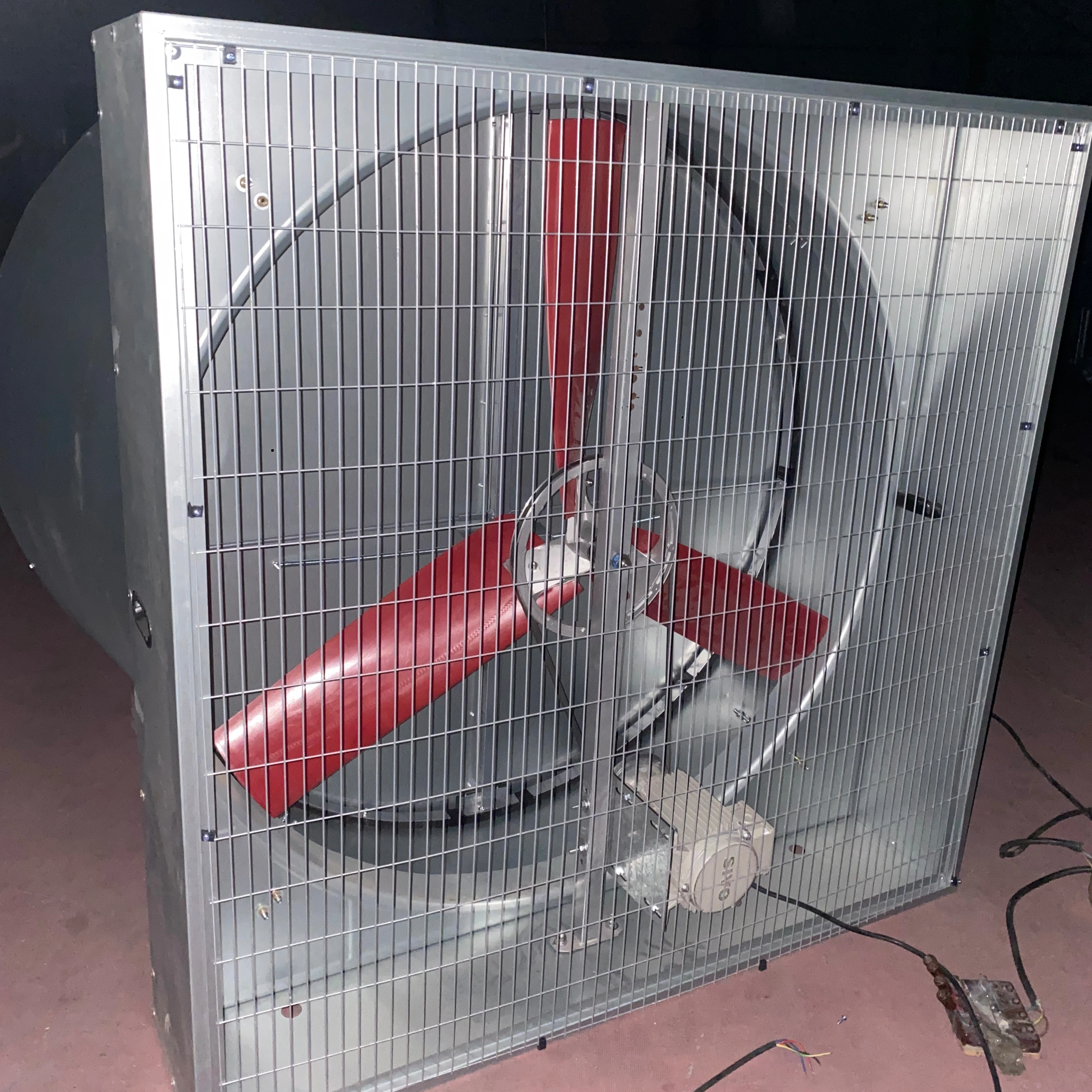 New Design Wall Mounted 50inch Double Door Butterfly Cone Exhaust Fan for Poultry/Greenhouse Air Cooling System