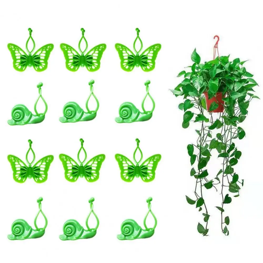 20Pcs Self-Adhesive Plant Climbing Wall Fixed Buckle Snail/Butterfly Fastener Plant Climbing Tied Fixture Vine Buckle Hook