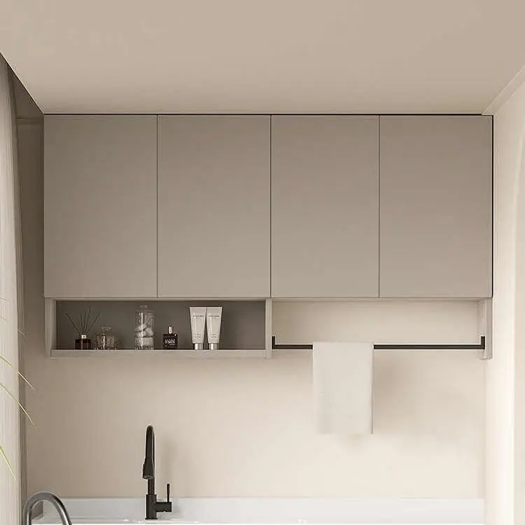 Honeycomb aluminum whole board hanging kitchen storage cabinet wall hanging cabinet balcony bathroom wall