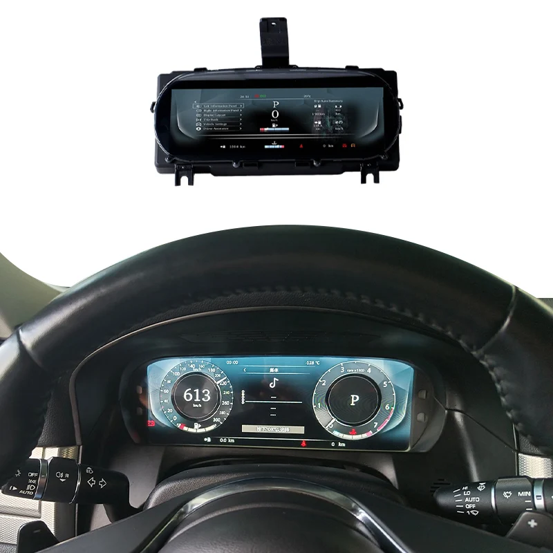 12.3 Dashboard Cluster Digital Cluster Car Digital Speedometer Display Deluxe Speedometer For Jaguar XFL 2016-2019