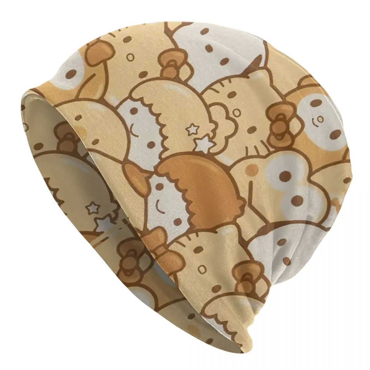 

Шапки с коллажем Pom Pom Purin, готическая уличная шапка с героями мультфильмов Skullies, шапка унисекс, теплая термоэластичная шапка