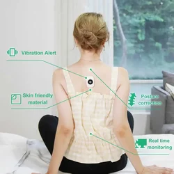 Intelligent Back Posture Corrector Device Smart Sensor Vibration Posture Tracking Reminder Pain Relief