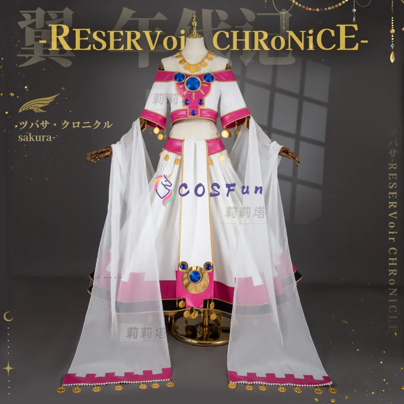 الأميرة الصحراء ساكورا تأثيري Tsubasa: خزان كرونيكل زي حفلة الهالوين رائع موحدة الملحقات الدعائم كاملة