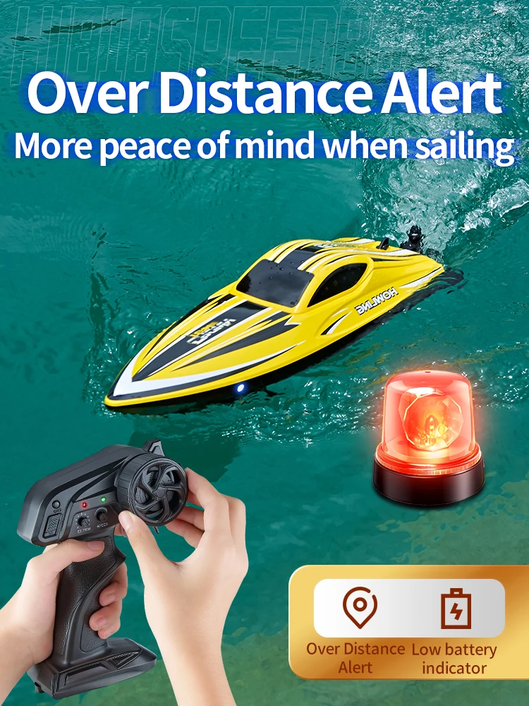 New Product Hj818 High-Speed Remote-Controlled Speedboat Children'S Water Toy Competitive Boat Model Waterproof Electric Boat