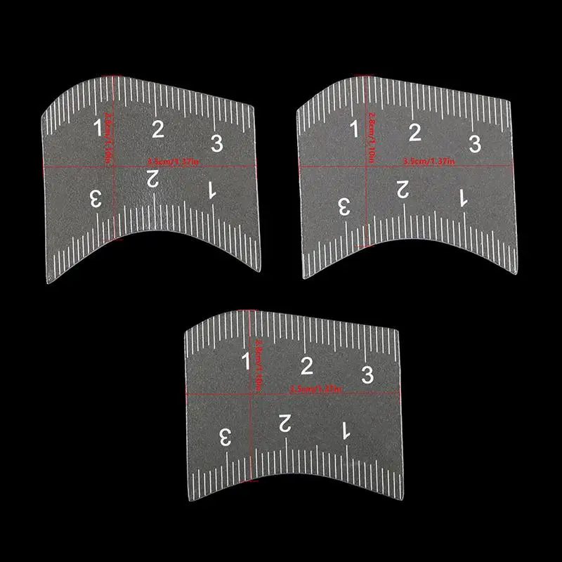 3 Pcs Lip Mapping Ruler for Microblading Makeup