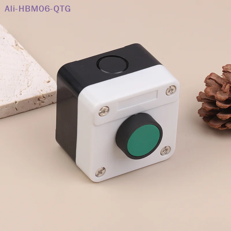 [New] ABS Weatherproof Push Button Switch Station Box One Button Control Copper Contact Points For Gate Opener