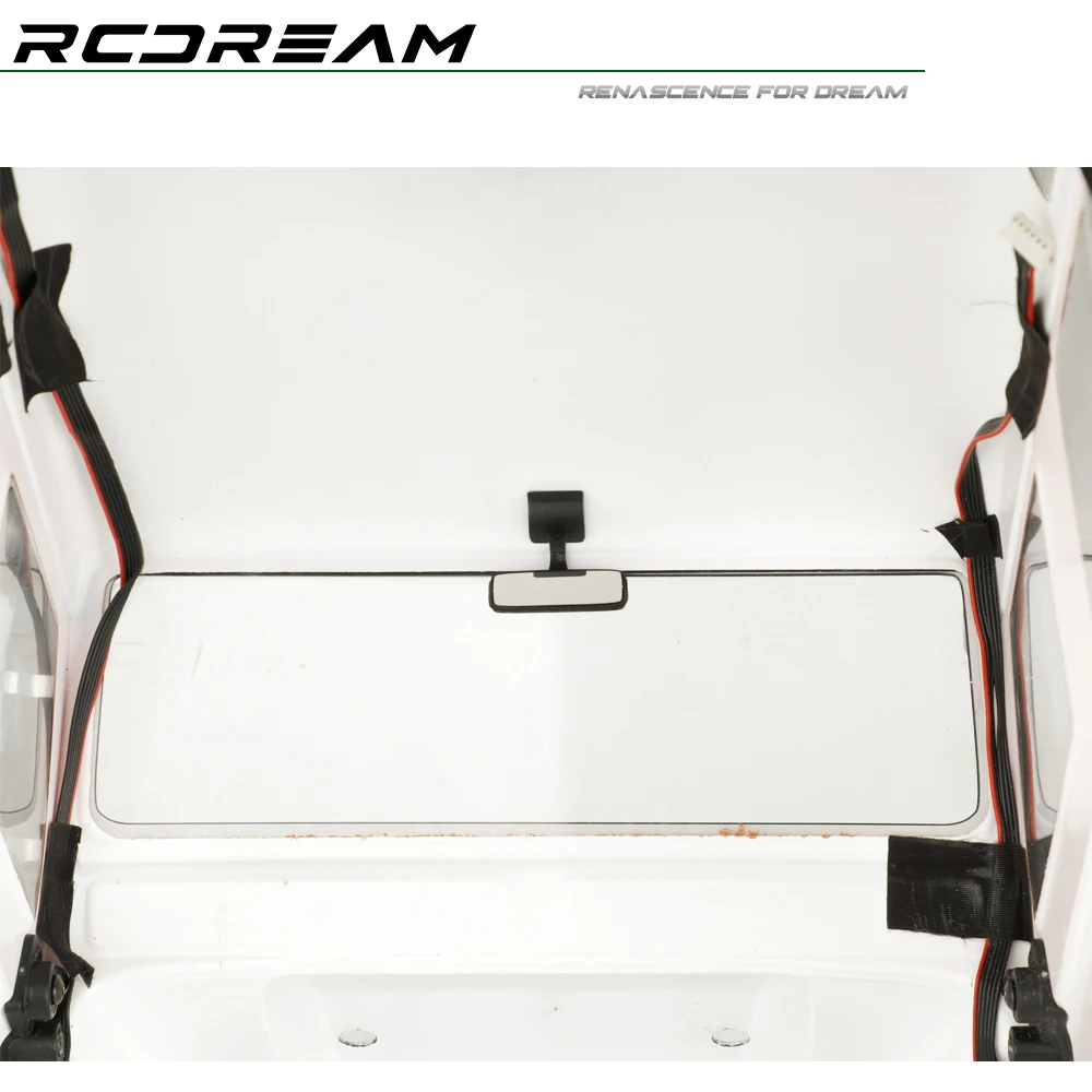 RCDream 1/10 1/8 skala wewnętrzne lusterko wsteczne symulowane części dekoracyjne do TRX4 SCX10 RD110 D90 MST VS4#R040-1