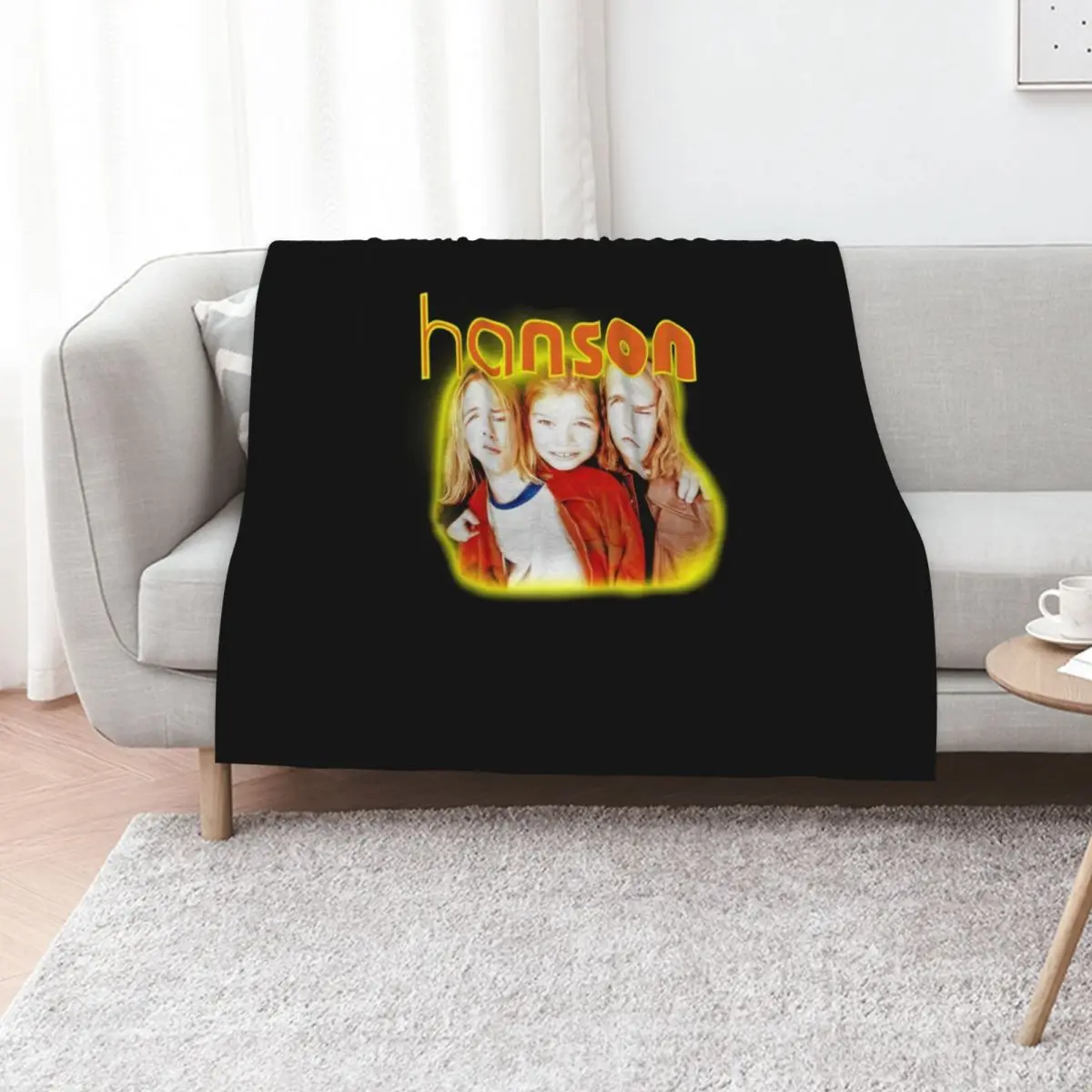 Han-son Throw Blanket Soft Comfort Blanket for Reading Watching TV