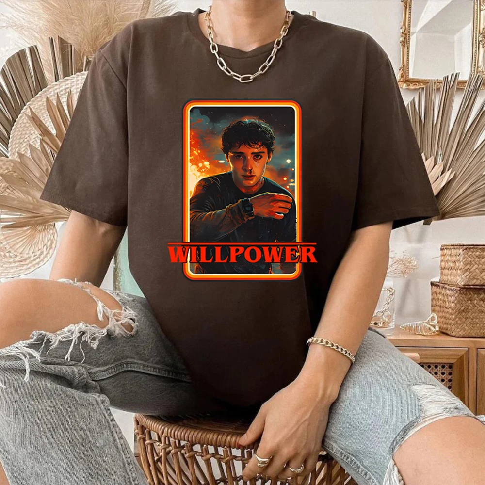 Vintage Will Power T-shirt graphique Will Byers t-shirts émission de télévision chemise populaire Hawkins ST5 T-shirt à l'envers hauts esthétiques à la mode