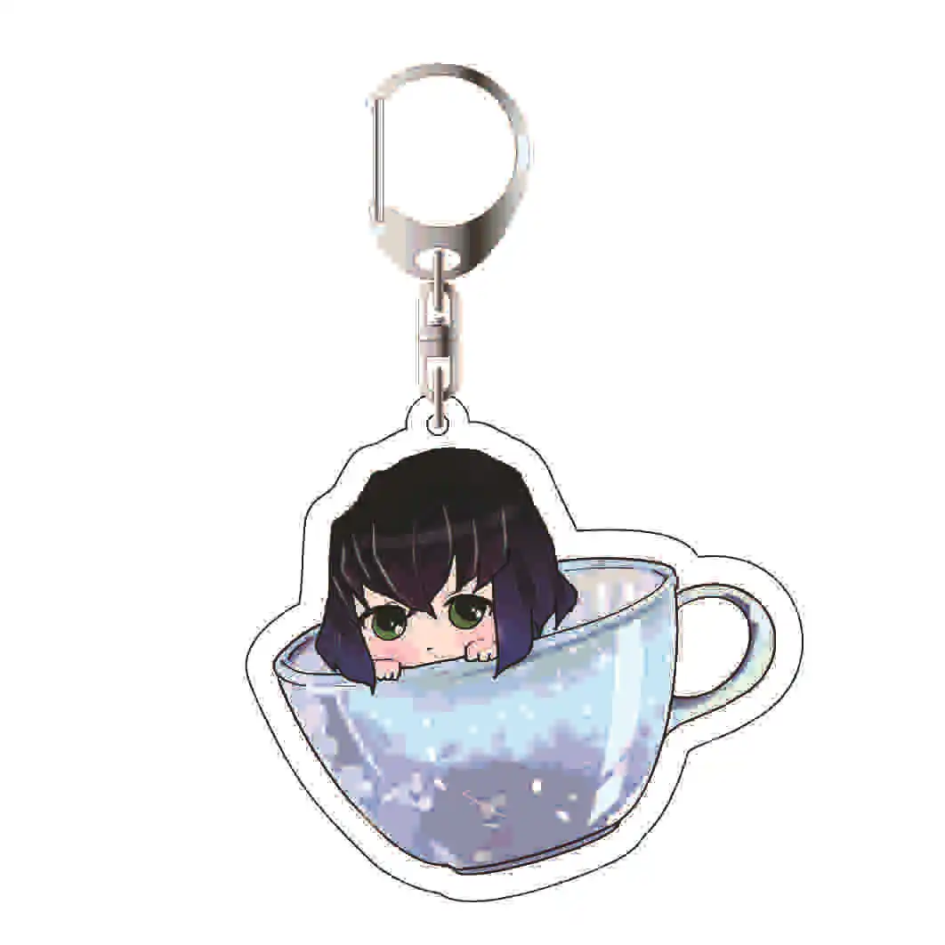 شيطان القاتل المفاتيح Nezuko Kamado Tanjiro Giyu Tomioka Zenitsu Agatsuma Shinobu Kocho أنيمي قلادة ملحق هدية لمحبي