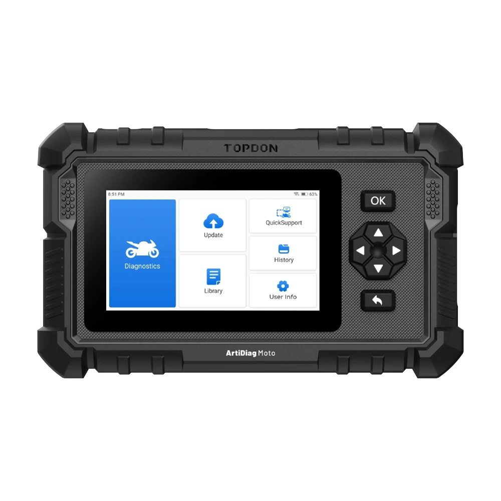 

TOPDON ArtiDiag Moto Supports 15 Leading Motorcycle Brands Full System Precise Moto Diagnostic Scanner for Technicians