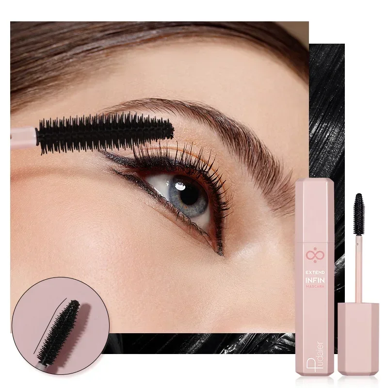 Pudaier Full Fling 24-Hour Waterproof Black Mascara Defining Make Up Non-smudge Eyelash Primer Lashes Long Thick Curly Makeup